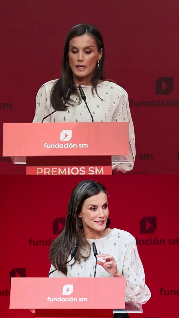 La reina Letizia en los premios SM: 