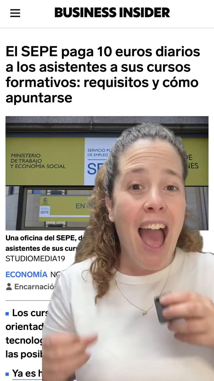 El SEPE paga 10 euros diarios por asistir a sus cursos de formación