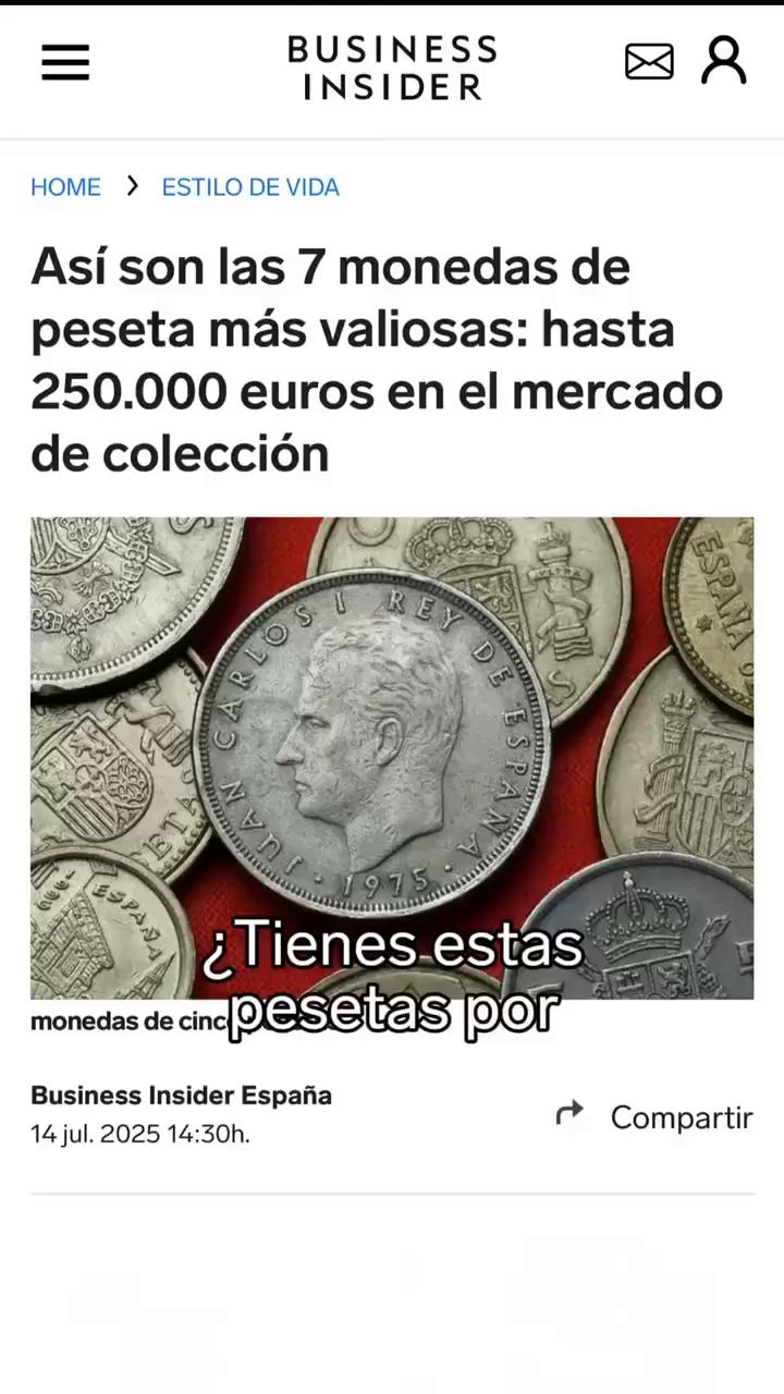 ¿Tienes estas pesetas en casa? Pueden valer una fortuna