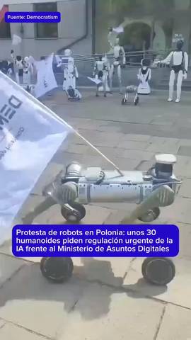 Protesta de robots en Polonia 