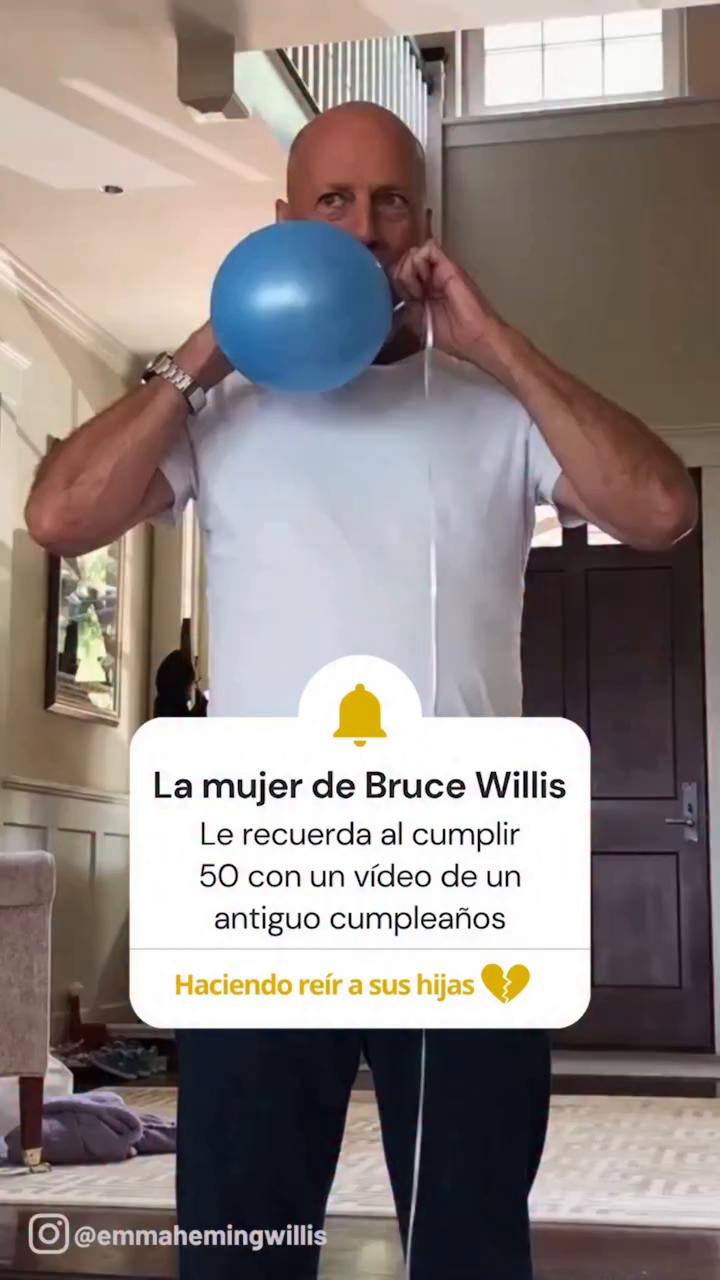 La mujer de Bruce Willis, Emma Heming, ha celebrado que cumple 50 con un vídeo inédito de un antiguo cumpleaños que encoge el corazón ❤️‍🩹