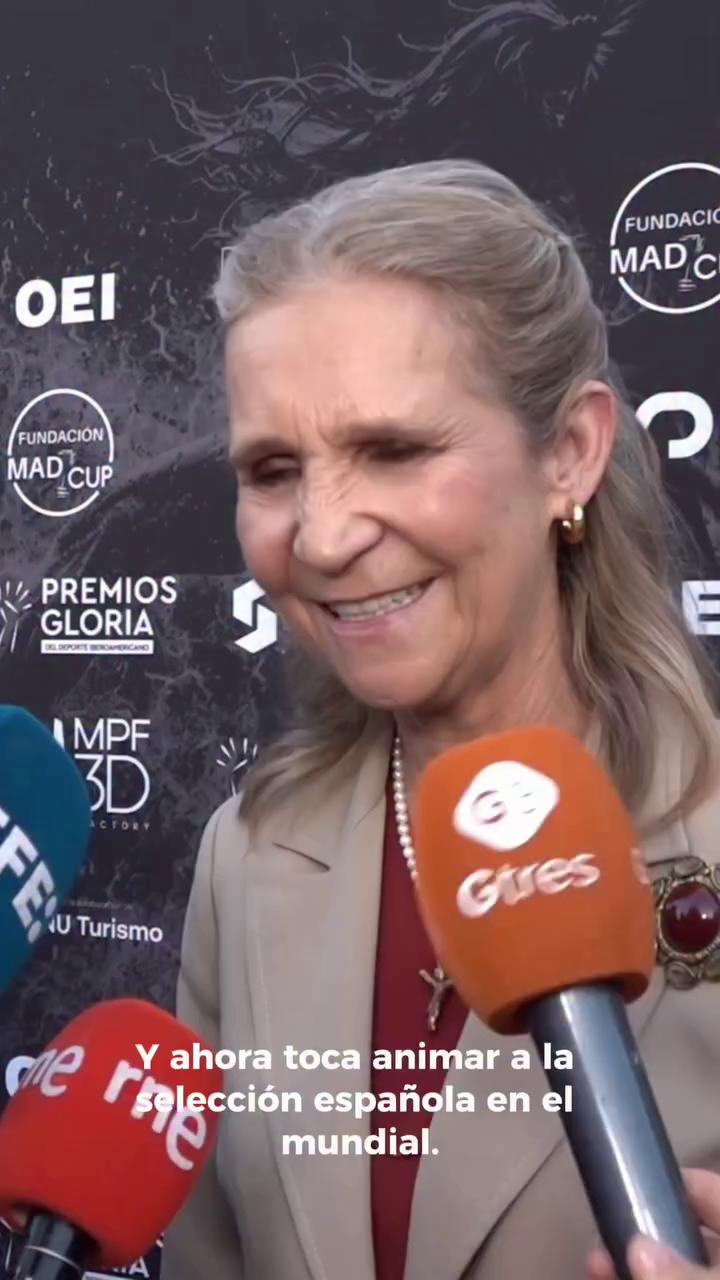 La infanta Elena también se suma a la ilusión mundialista