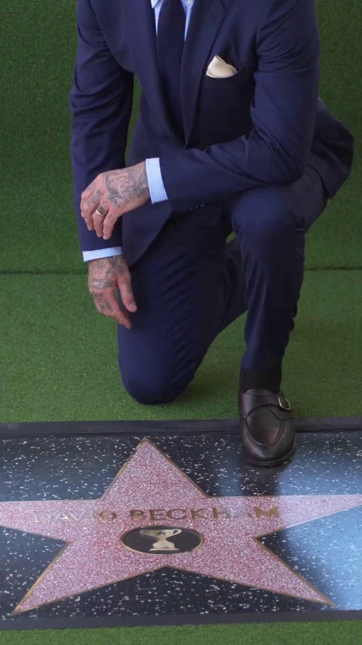David Beckham ya tiene su estrella en el Paseo de la Fama de Hollywood ⭐