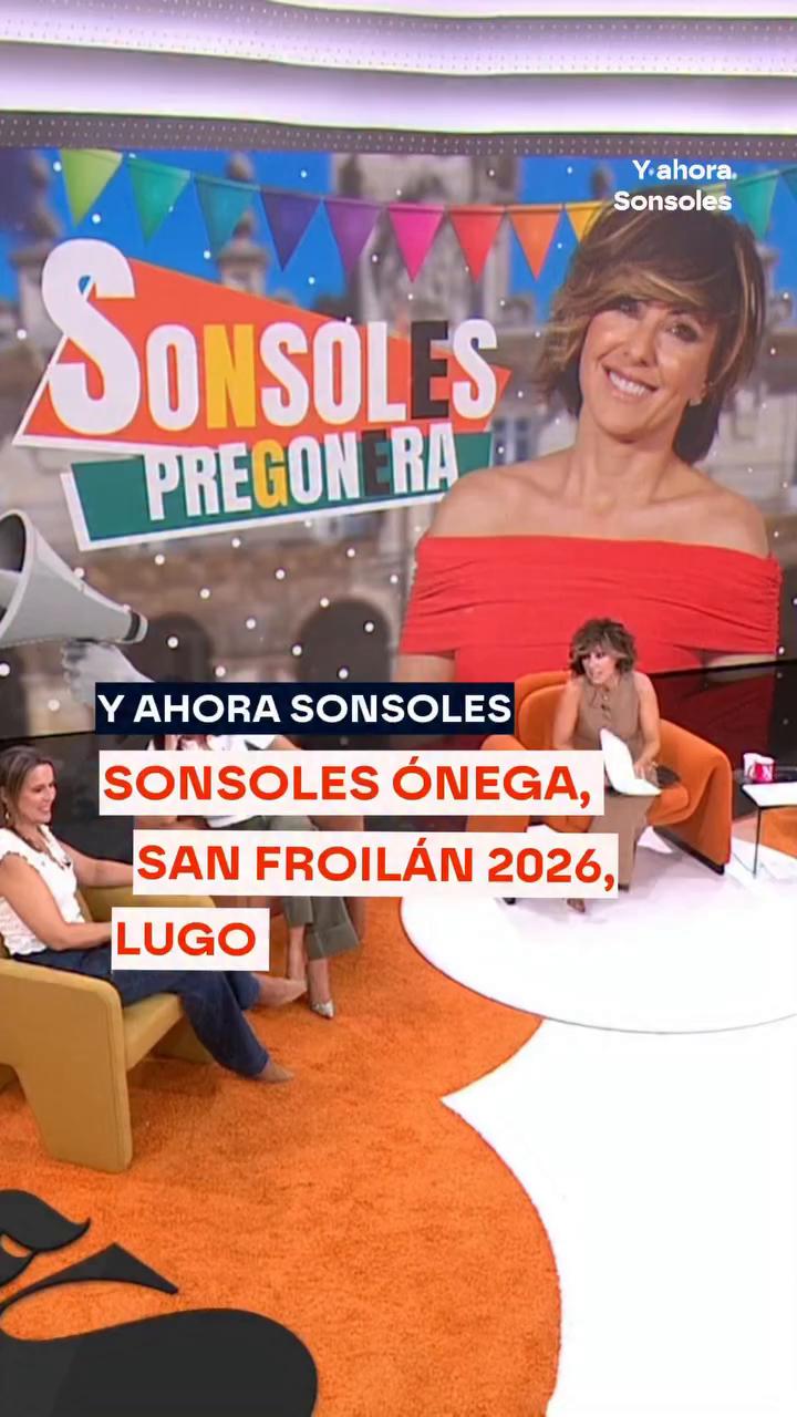 Sonsoles Ónega, pregonera de San Froilán 2026, en Lugo.