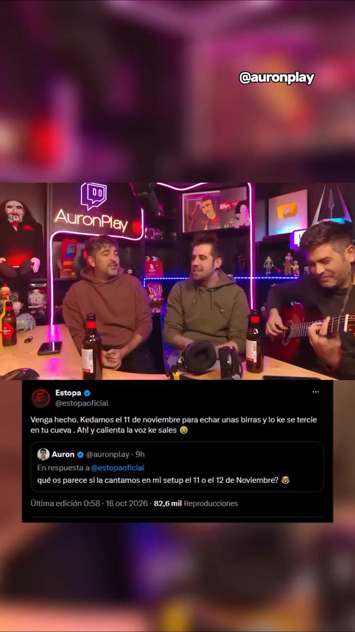Estopa y AuronPlay volverán a reunirse en un Stream #Auronplay #estopa