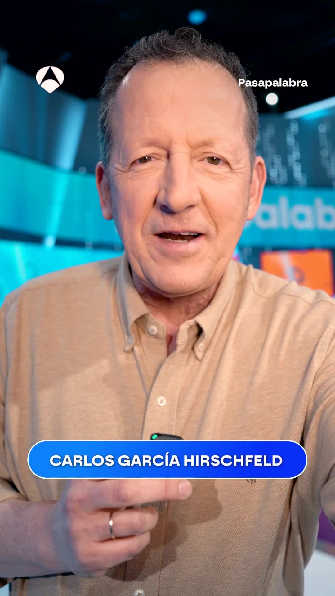 Carlos García Hirsfeld anima a ver Pasapalabra esta tarde pese a su mal día con Javier