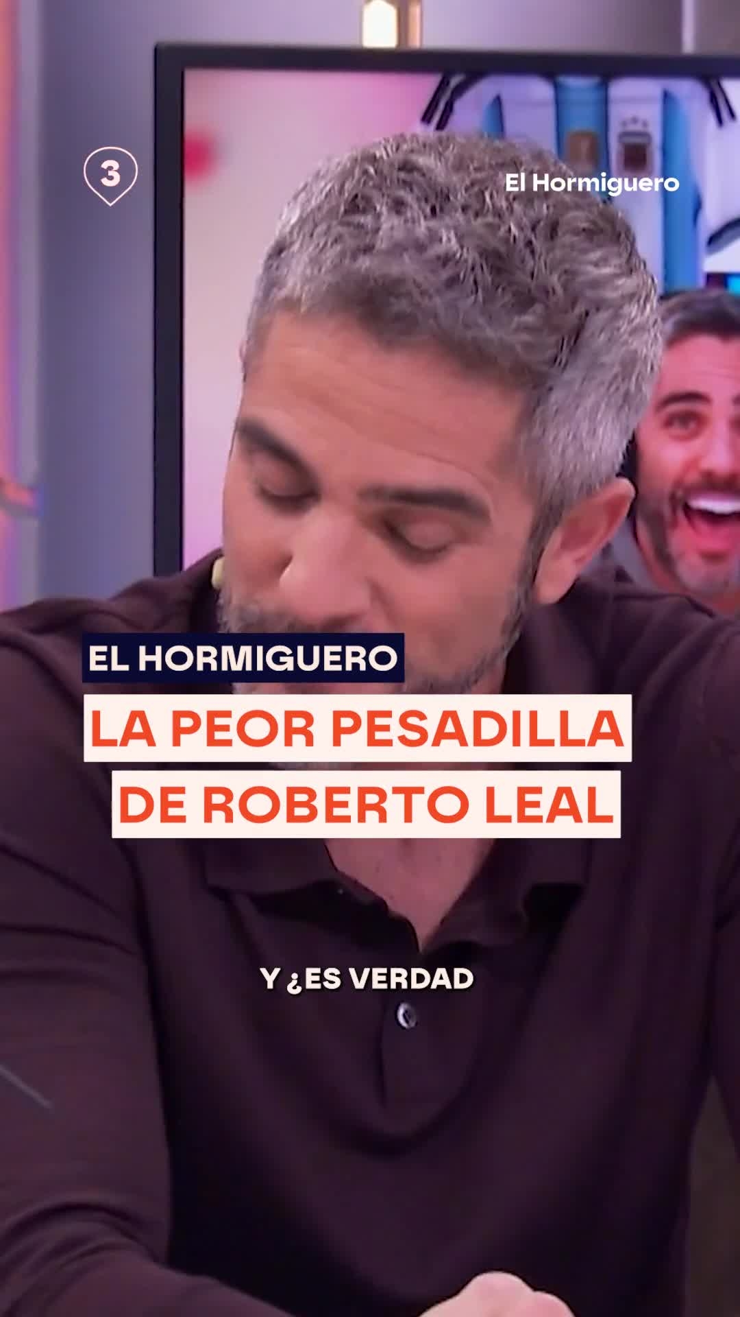 @robertolealg cuenta en #ElHormiguero cuál es su mayor miedo y de dónde viene.