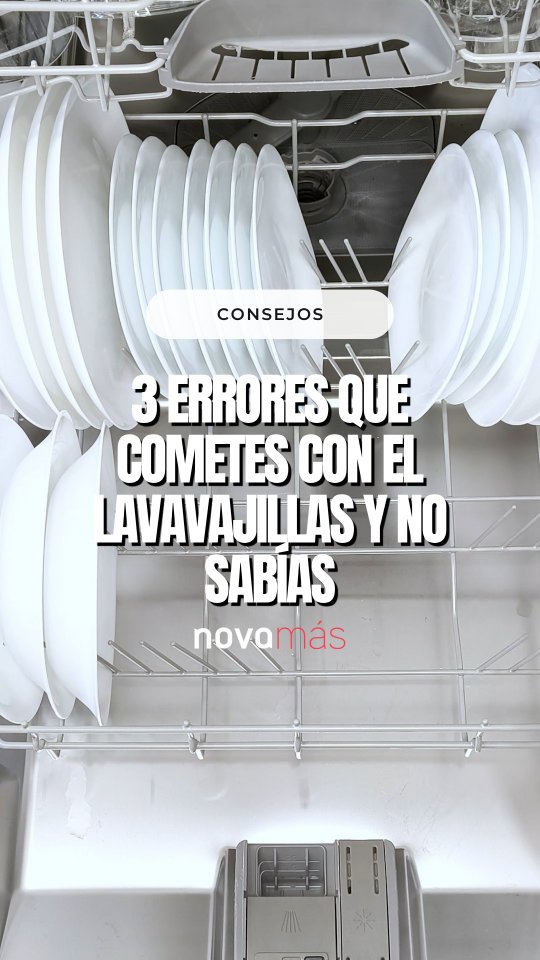 ¿Tu vajilla sale sucia o con manchas blancas después de sacarlas del lavavajillas?