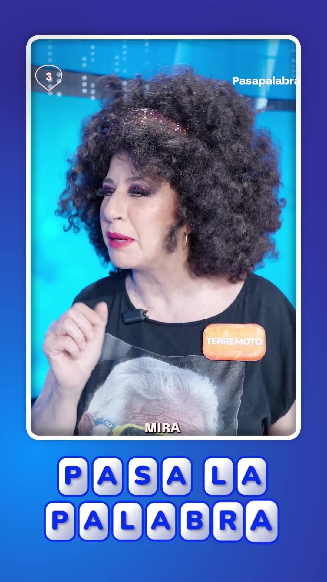 Nuestra maravillosa 'La Terremoto' ha pasado por #PasaLaPalabra para responder a algunas preguntas.