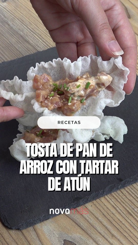 ¿Has probado ya esta receta viral de tosta de pan de arroz con tartar de atún rojo?
