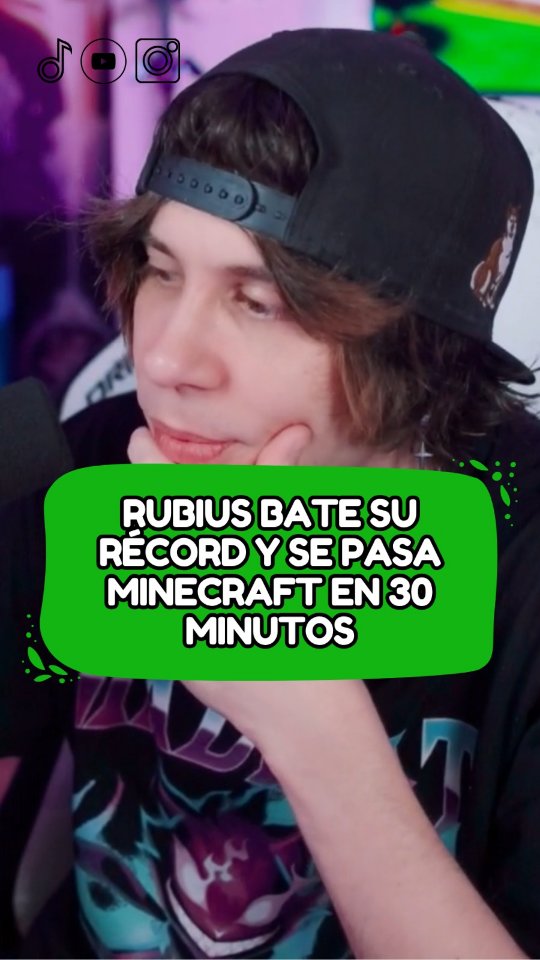 Rubius bate su récord y se pasa Minecraft en 30 minutos #rubius #minecraft #speedrun