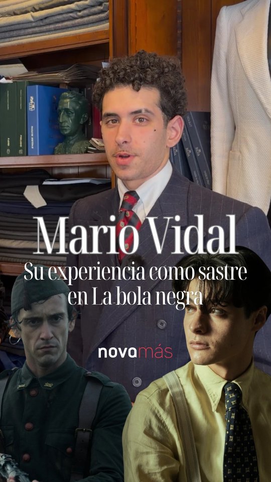 Con solo 25 años, Mario Vidal (@mariovidal.sastreria) ha llevado su talento como sastre hasta el rodaje de La bola negra, la película de Los Javis, participando en el equipo de vestuario