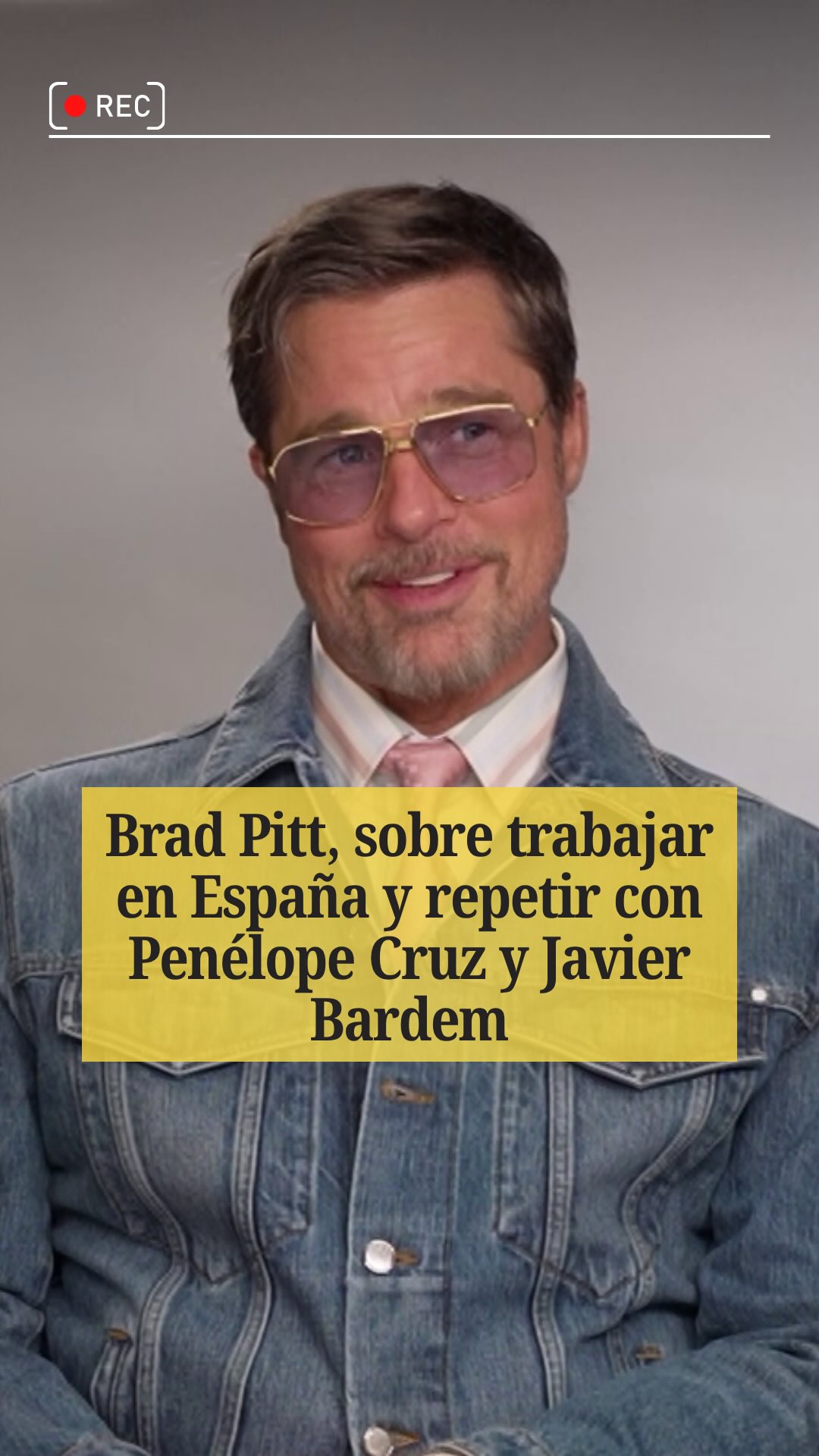 Brad Pitt ha hablado sobre trabajar en España y repetir, de nuevo, con Javier Bardem y Penélope Cruz.