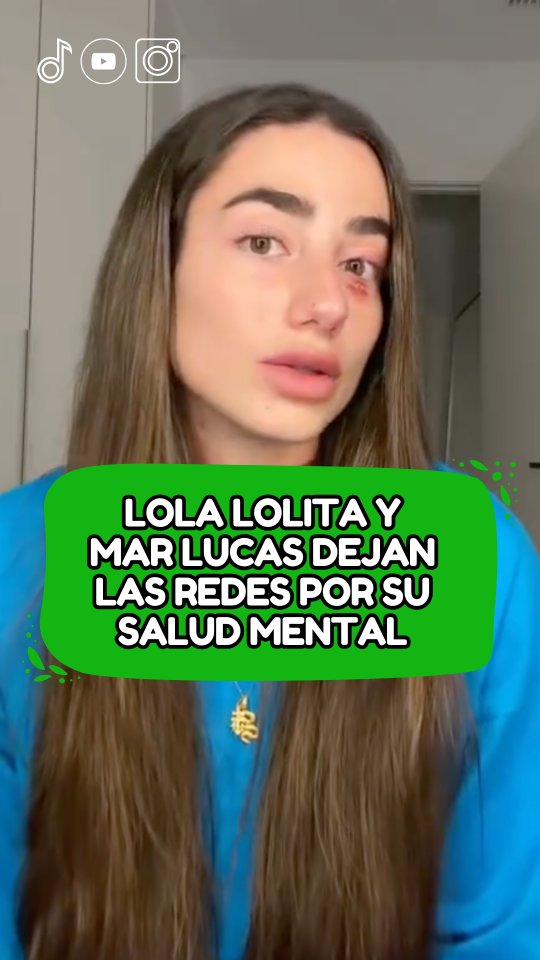 Lola Lolita y Mar Lucas anuncian por separado y a la vez que dejan temporalmente las redes sociales por problemas de salud mental y para reponer fuerzas.