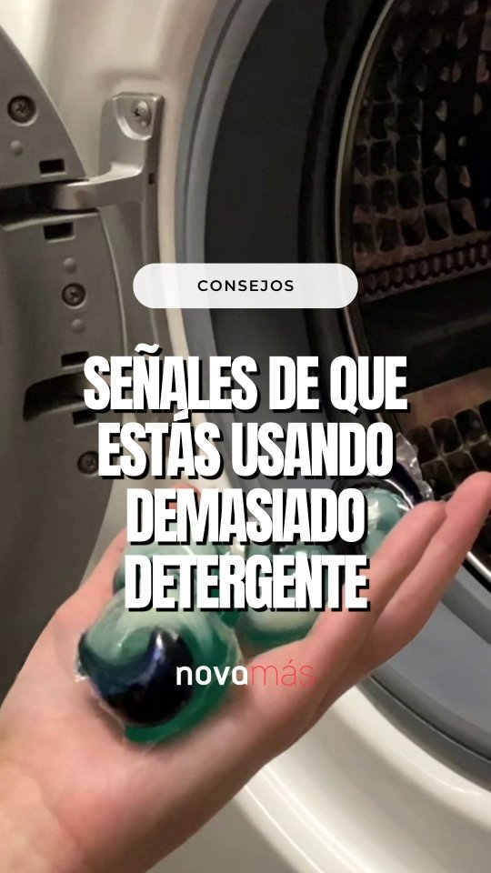 Más detergente no significa más limpieza 🫧