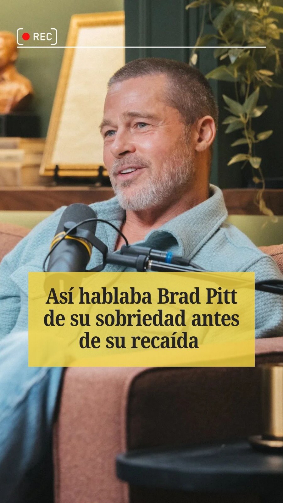 Brad Pitt ha revelado que ya no está sobrio tras haber pasado siete años sin beber.