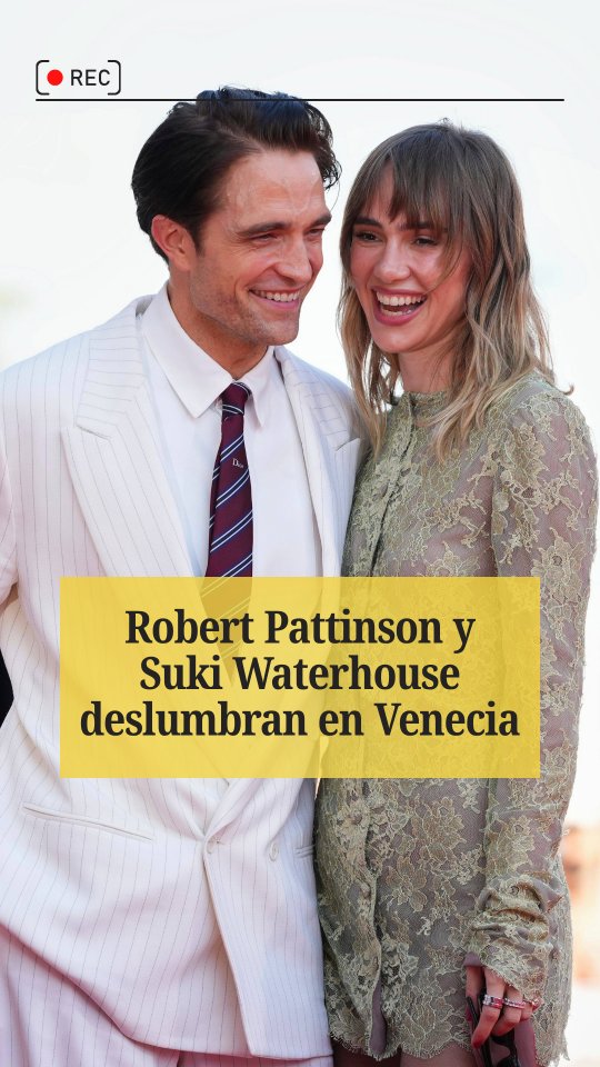 Robert Pattinson y Suki Waterhouse han posado en la alfombra roja del Festival de Venecia y no podemos evitar hablar de lo enamorados que se ven 😍