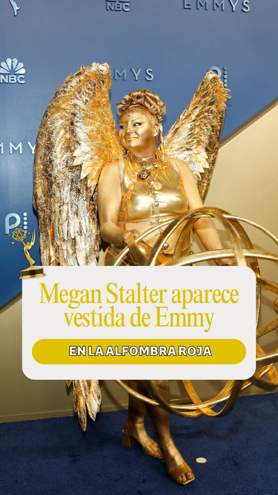 Megan Stalter ha mostrado el look más impactante y viral en la alfombra roja de los #PremiosEmmy