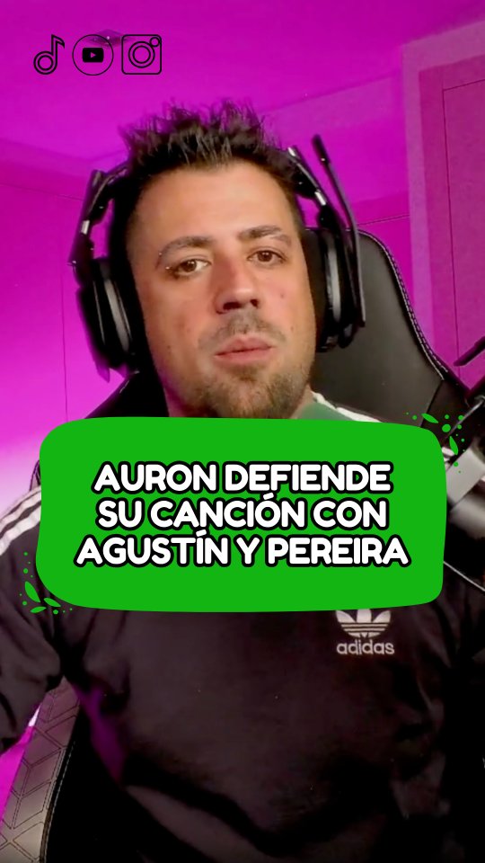 Auron explica por qué decidió grabar la canción de 'Auron Leonardo DiCaprio' junto a Agus y Pereira #Auronplay #agustin51 #pereira7