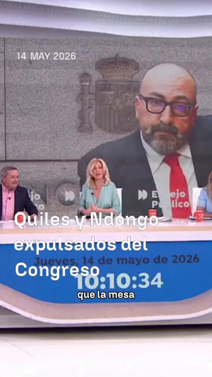 Mesa del Congreso expulsa indefinidamente a Vito Quiles y Bertán Longo por insultos y acoso
