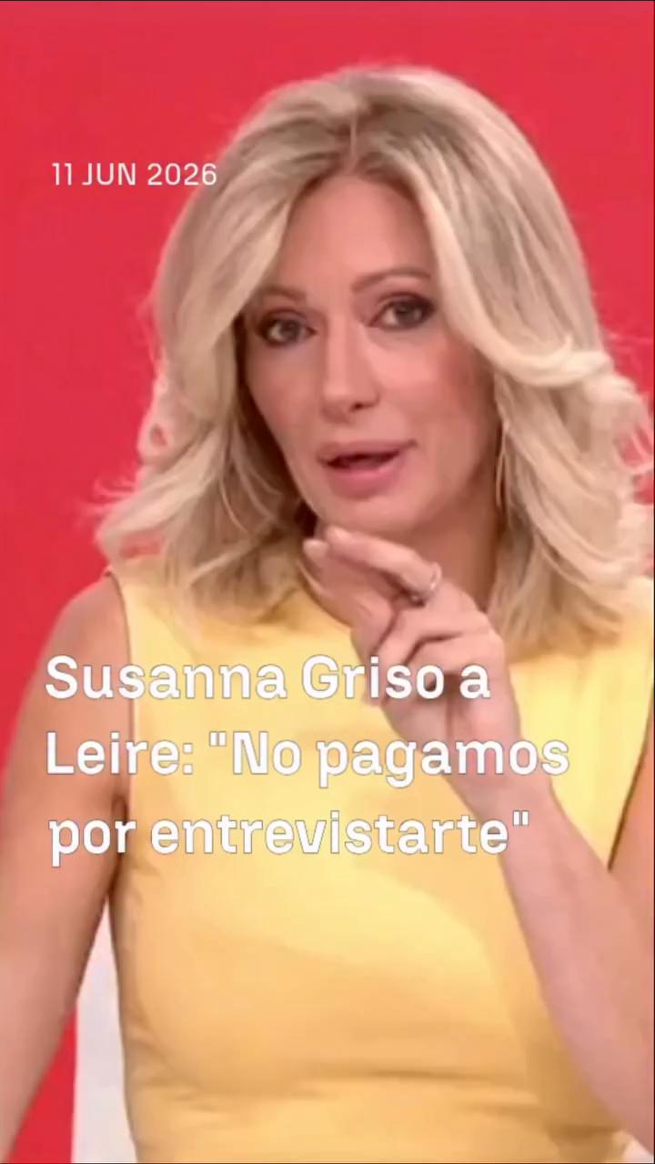 ➡️ @susannagrisooficial manda un mensaje a Leire Díez y le invita al plató para dar explicaciones