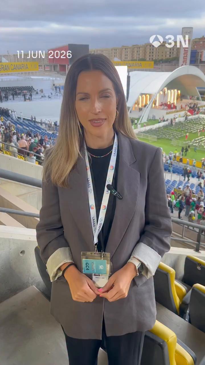 ✝️🏝️ Finaliza la misa del papa en el Estadio de Gran Canaria a la que han asistido cerca de 30.000 fieles