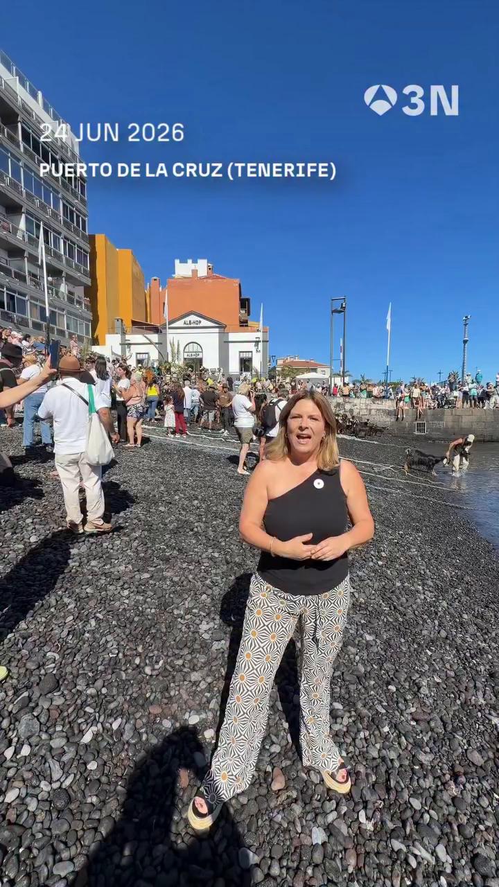 🗓️🐐 Cada 24 de junio, ganaderos y vecinos del norte de Tenerife acuden al muelle del Puerto de la Cruz para revivir un rito guanche: el baño de las cabras en el mar