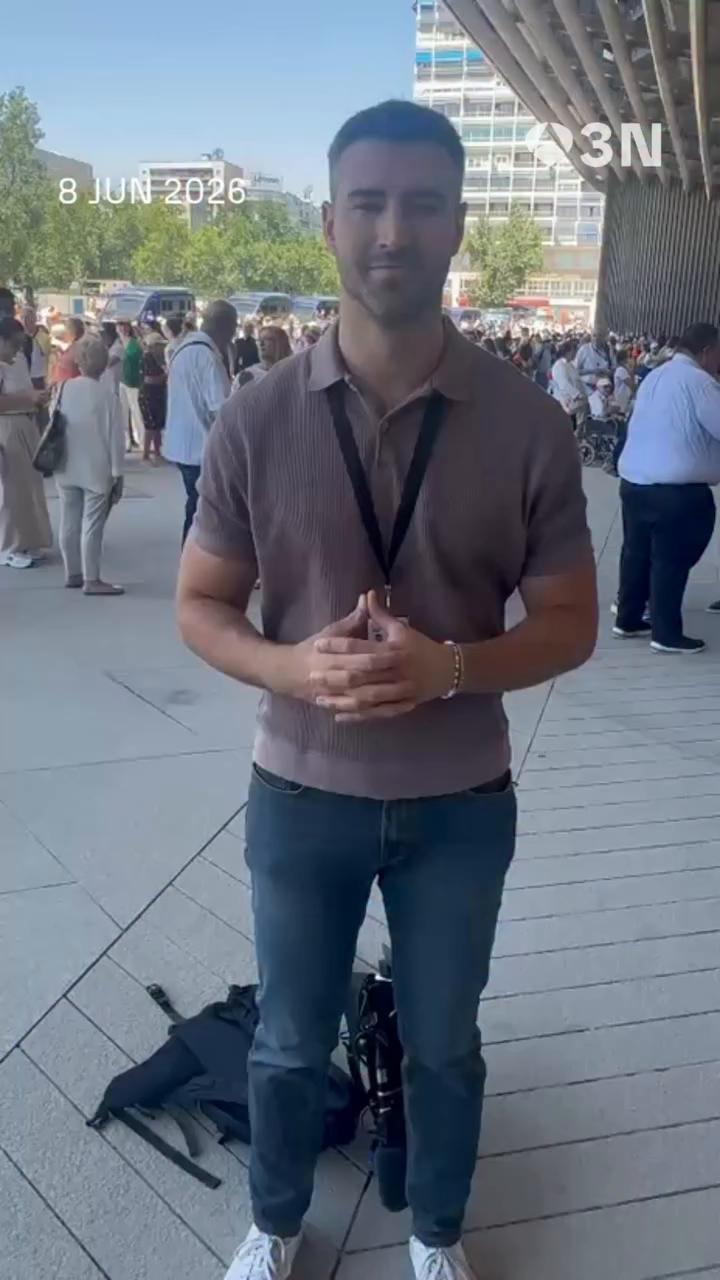 ✝️🏟️ Ciento de fieles ya esperan en el Bernabéu para vivir el encuentro de la comunidad diocesana de Madrid con el papa León XIV