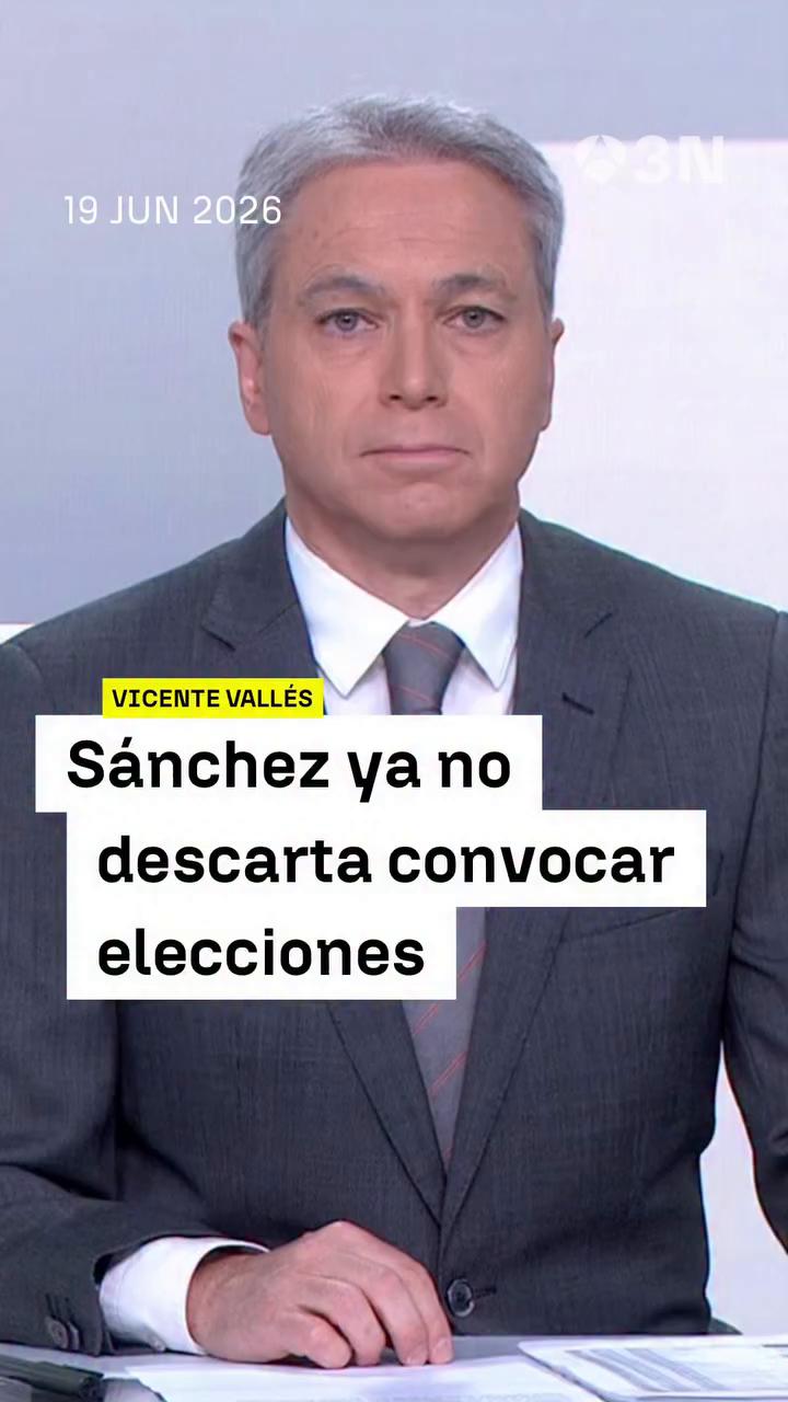 🗣️ “La única novedad es que, por primera vez, Pedro Sánchez ya no descarta convocar elecciones sin agotar del todo la legislatura”