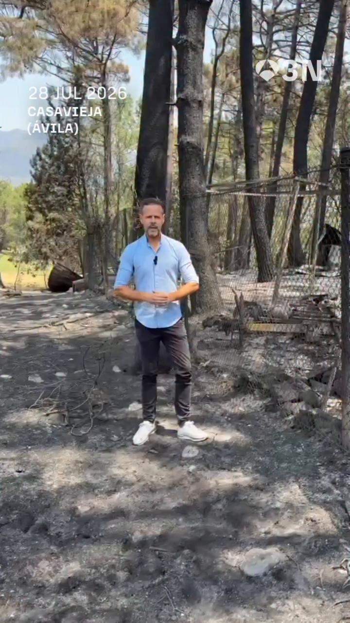 🔥 El 90% de la superficie del término municipal de Casavieja ha sido arrasado por las llamas