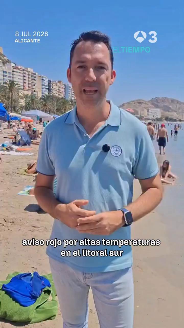 🥵 Aviso rojo por altas temperaturas en el litoral sur