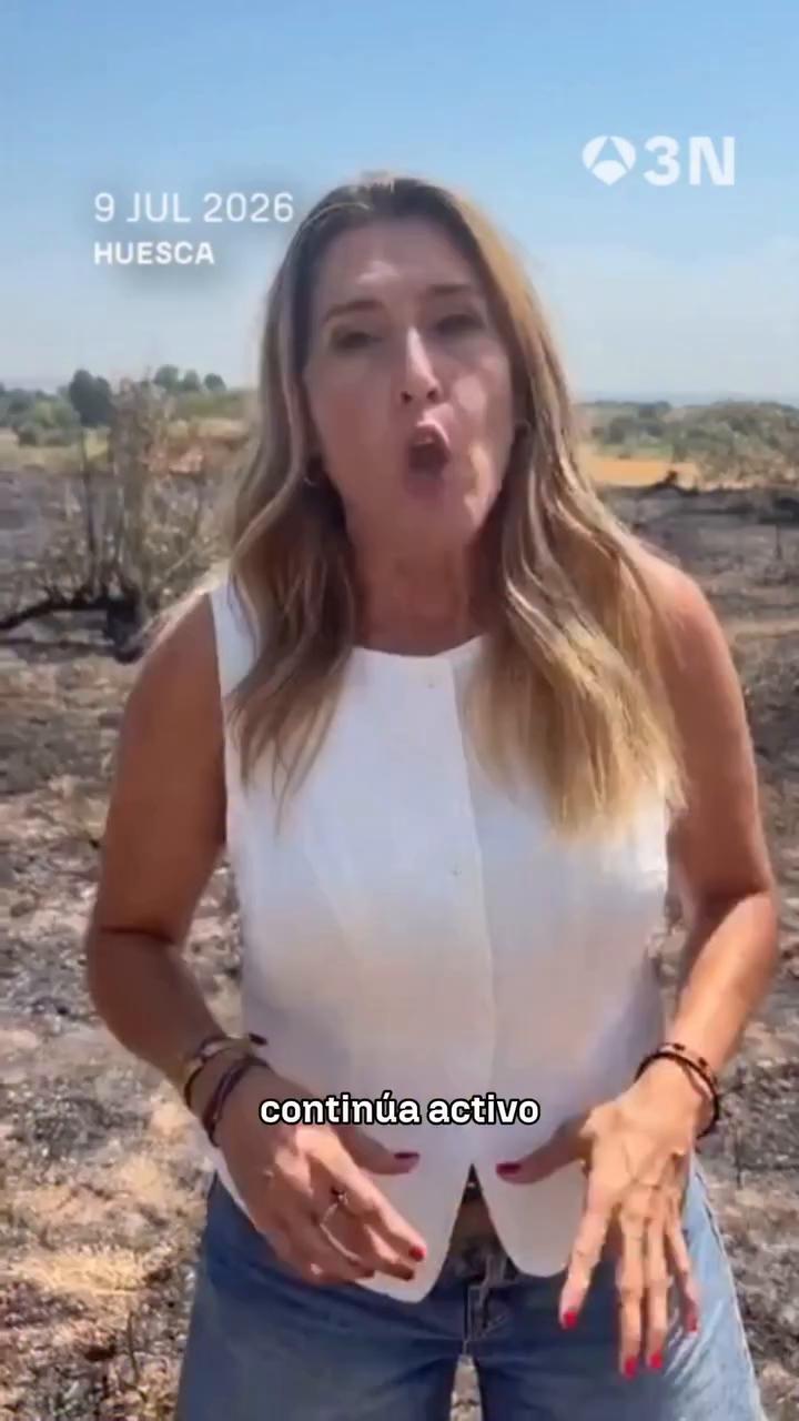 🔥Un incendio forestal en Huesca ha obligado a activar la intervención de la UME