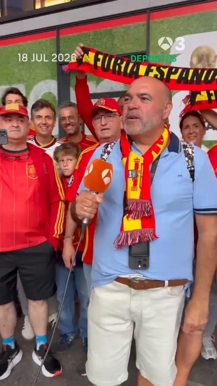 🇪🇸⚽️ La afición española se hace notar en Nueva York al ritmo de “Yo soy español”