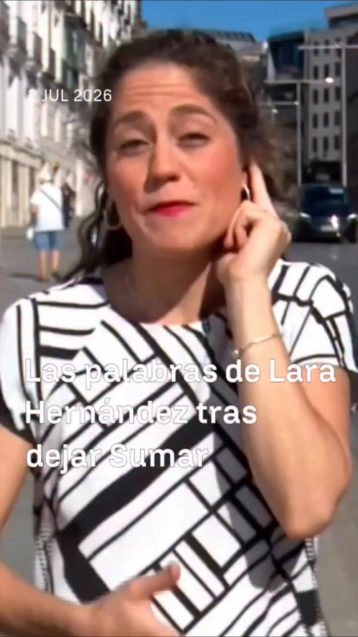 👉🏼 Estas son las declaraciones de Lara Hernández tras dejar Sumar
