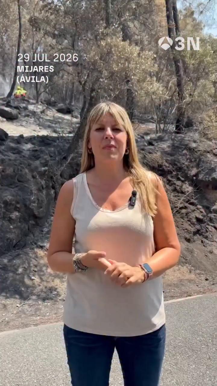 📍🔥 En Ávila, el incendio se mantiene activo pero sin avanzar en las últimas 48 horas gracias a las labores de extinción