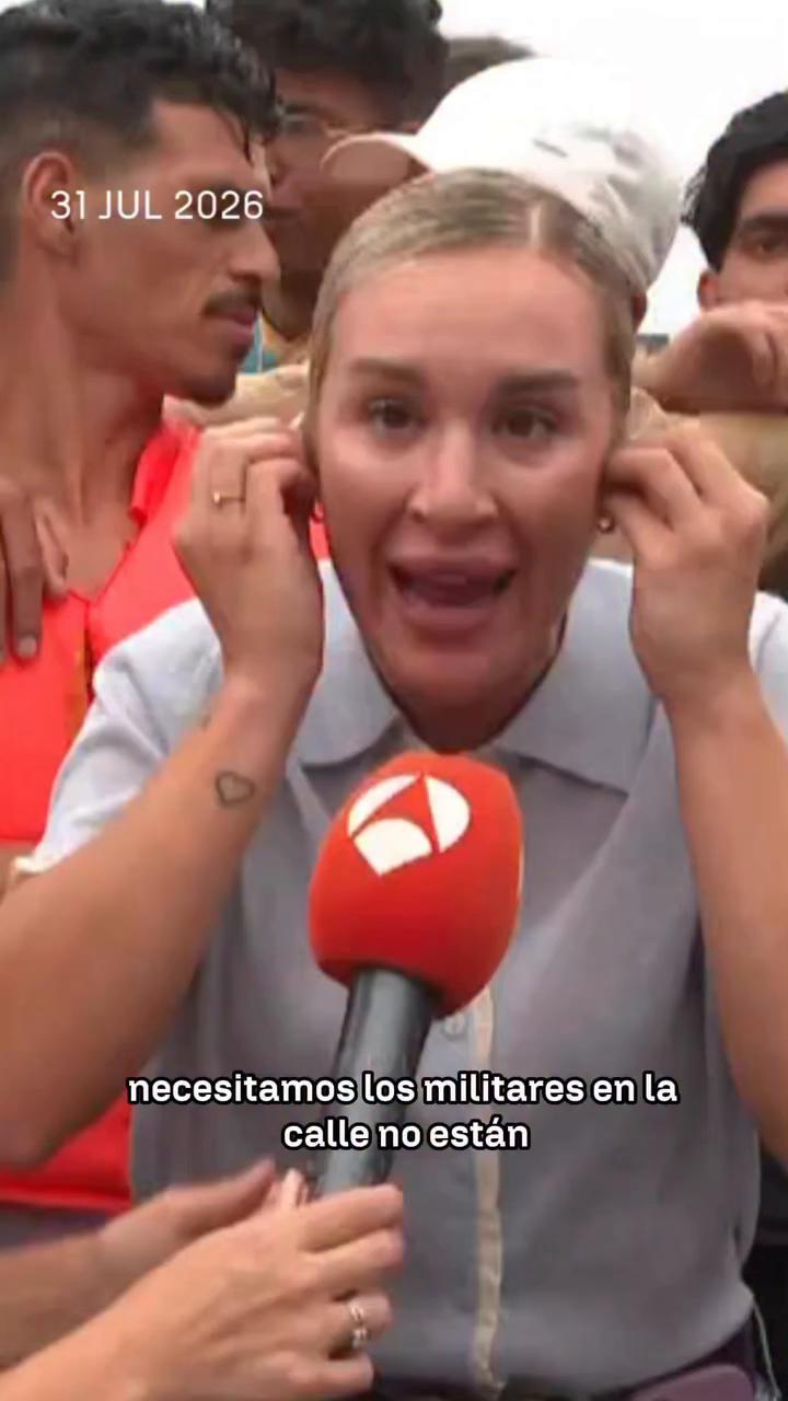 🗣️ “Necesitamos los militares en la calle.