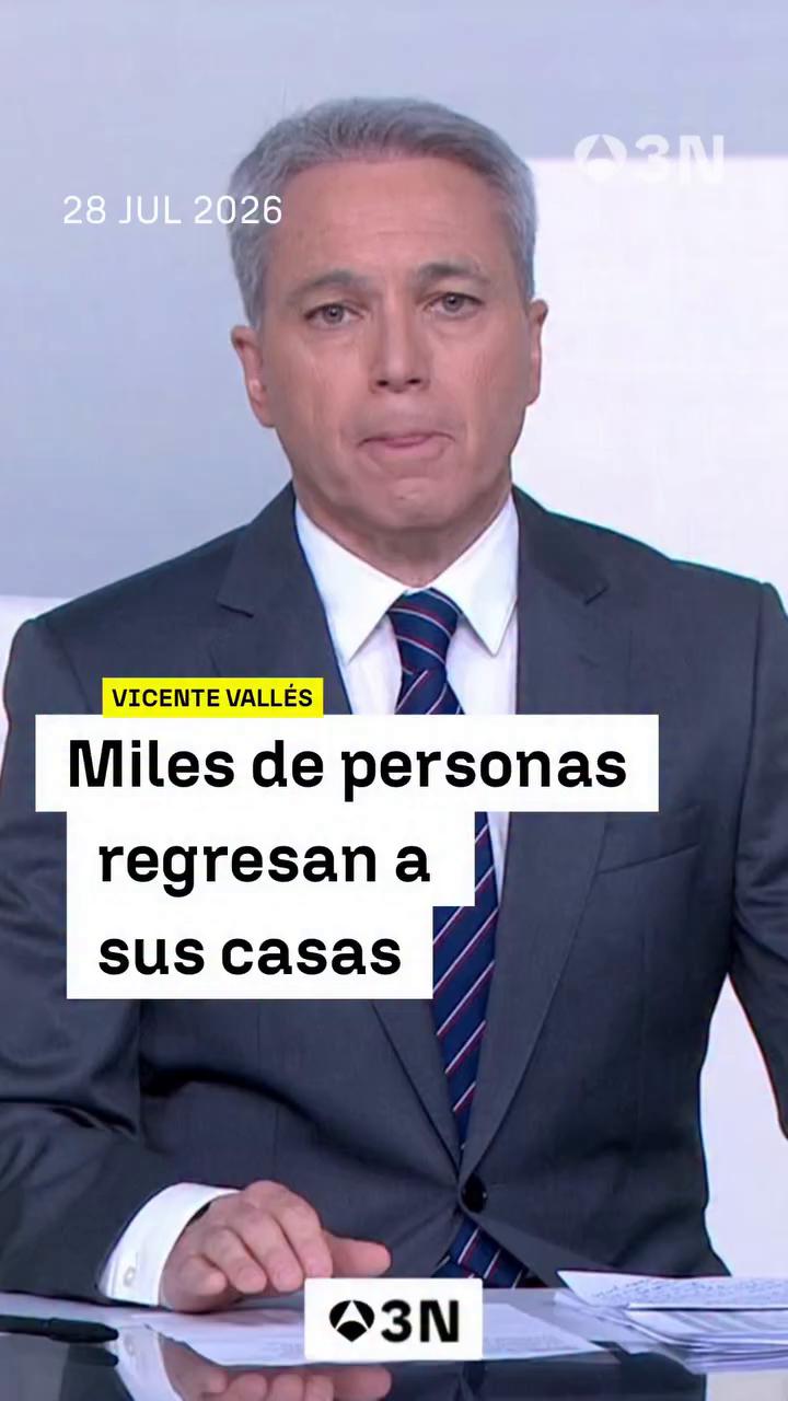 🗣️ “Varios miles de personas vuelven hoy a sus casas, después de que el fuego haya arrasado sus pueblos.