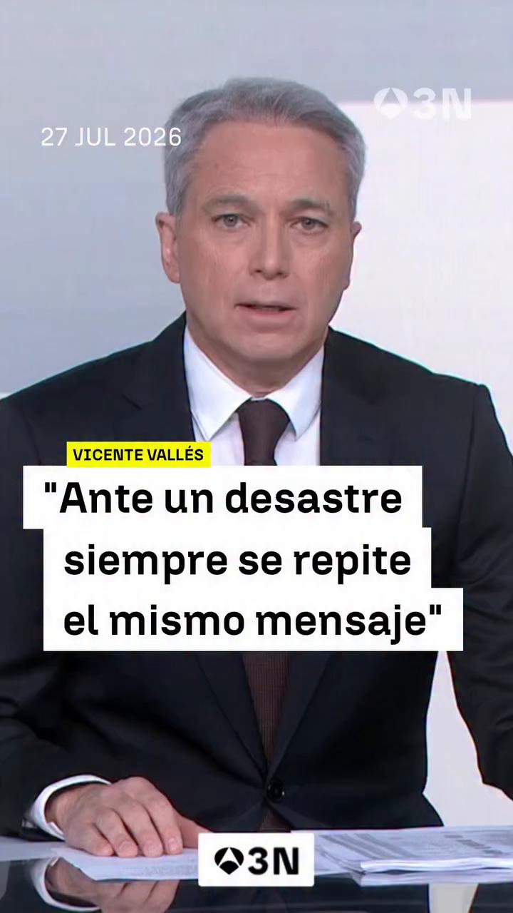 🗣️ “Cada vez que asistimos a un desastre, se repite el mensaje de lo muy conveniente que sería un pacto de Estado entre los dos grandes partidos.