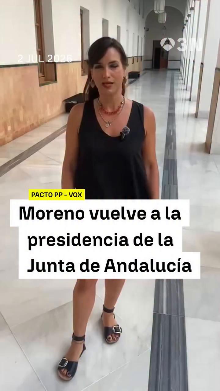 🟢 Juanma Moreno vuelve a la presidencia de la Junta de Andalucía con los votos del PP y Vox