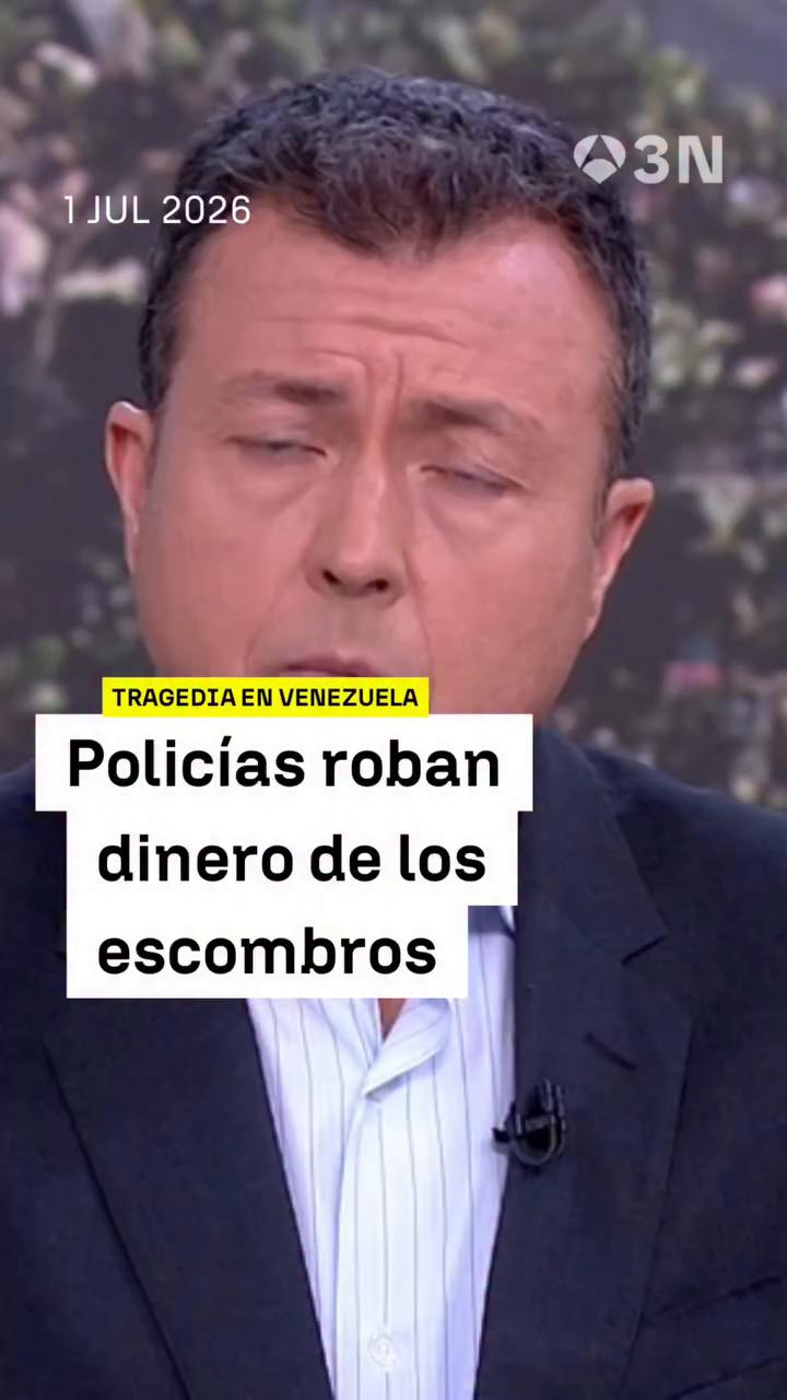 🚨 Policías venezolanos roban dinero de las víctimas entre los escombros de La Guaira