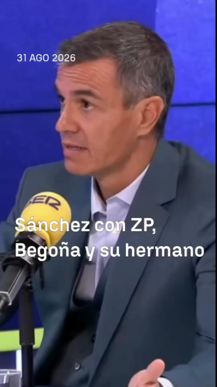 🎙️ Sánchez con Zapatero, Begoña y su hermano