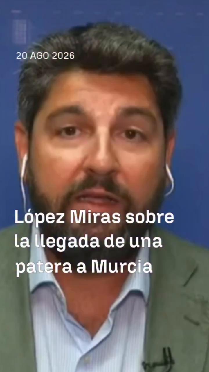 🚨 López Miras estalla por la falta de control: no entiende cómo llegan las pateras a las costas sin ser interceptadas