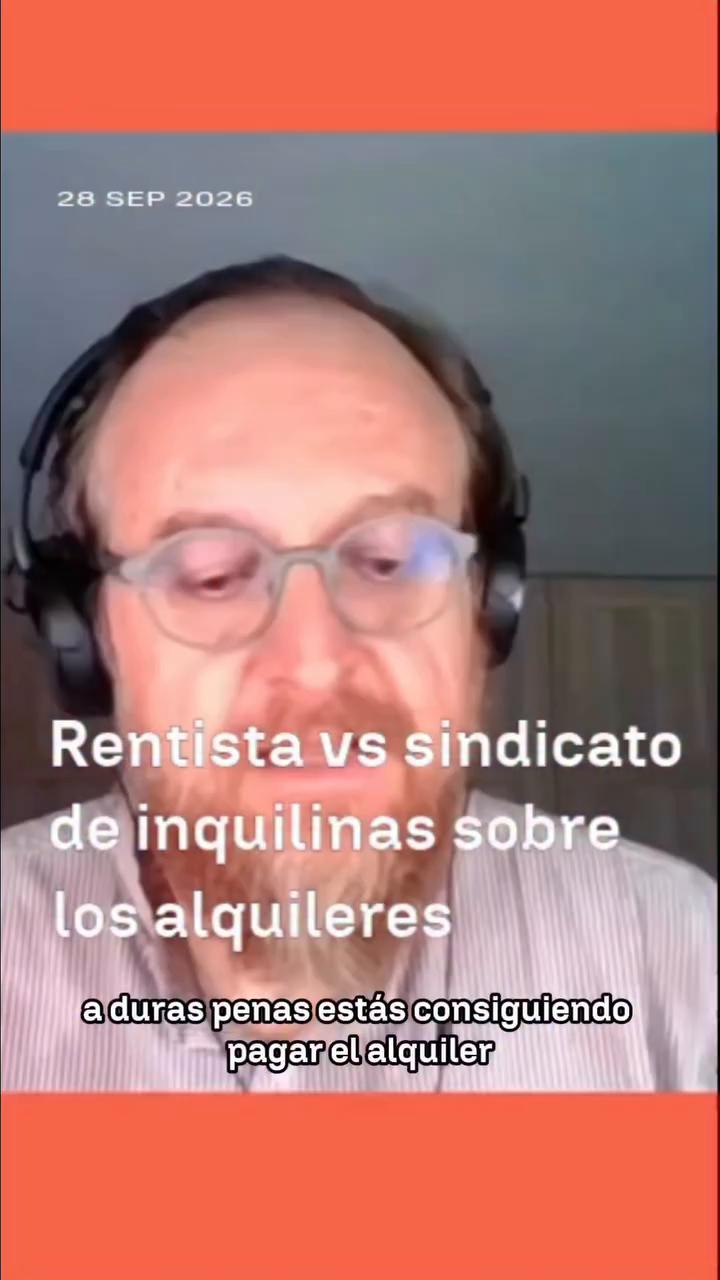 🏠 Fernando de los Santos, del sindicato de inquilinos y Jon Goitia, rentista, debaten sobe la situación de los alquileres