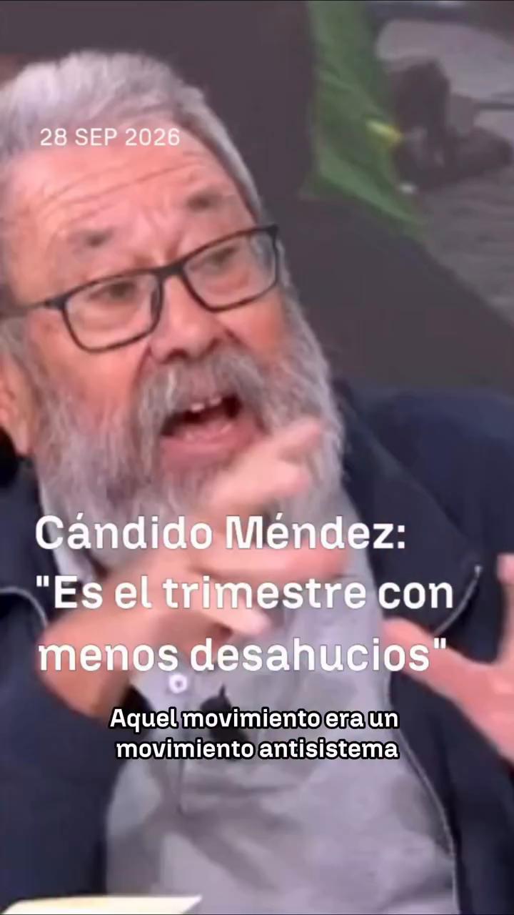 ➡️ Cándido Méndez sobre la situación actual de la vivienda