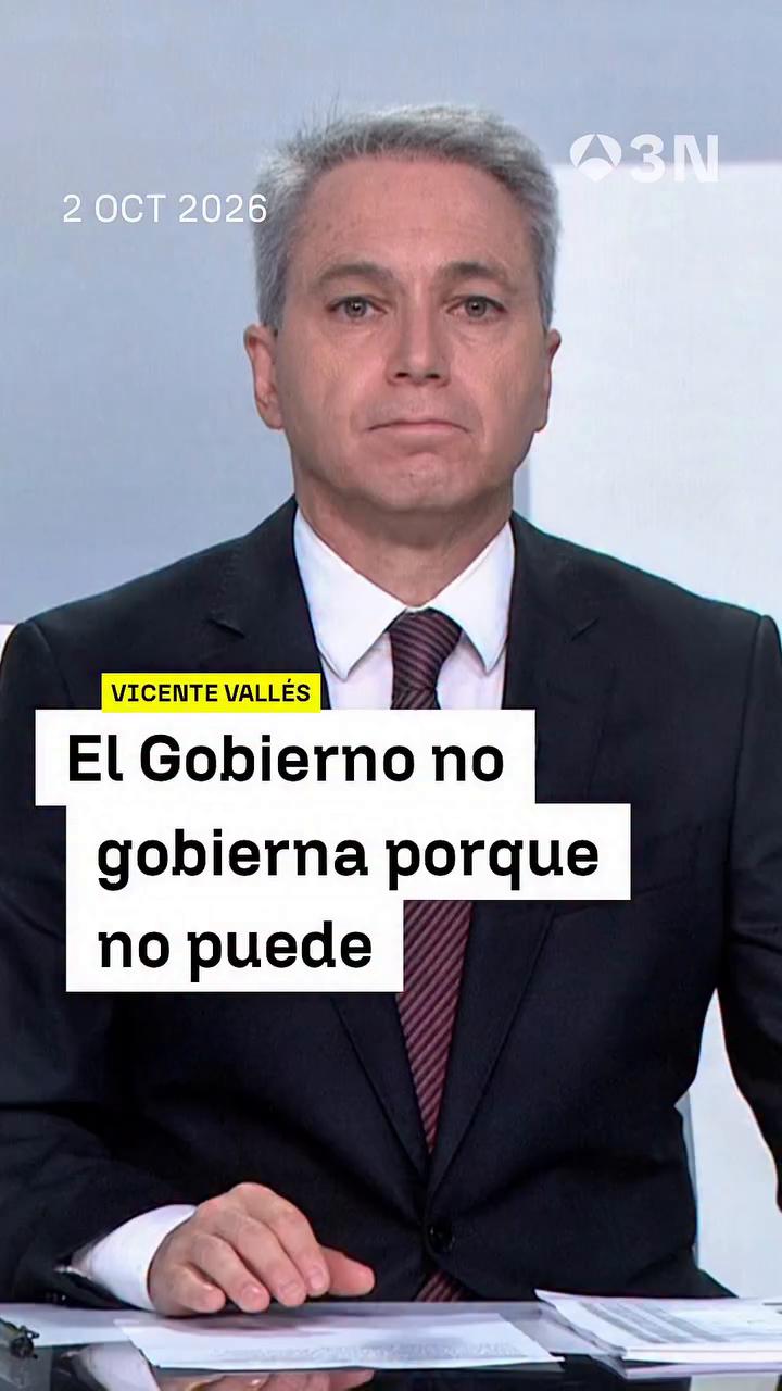 🗣️ “Y esa es la reflexión que hará Pedro Sánchez este fin de semana: si quiere, o necesita, mantenerse en el poder, aunque no pueda gobernar”