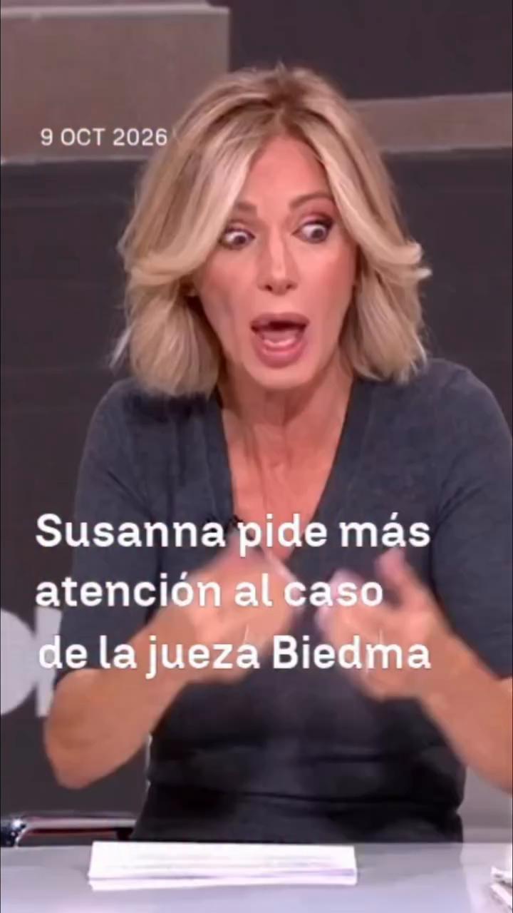 🎙️ Susanna Griso reclama la misma repercusión para Biedma y Maricarmen