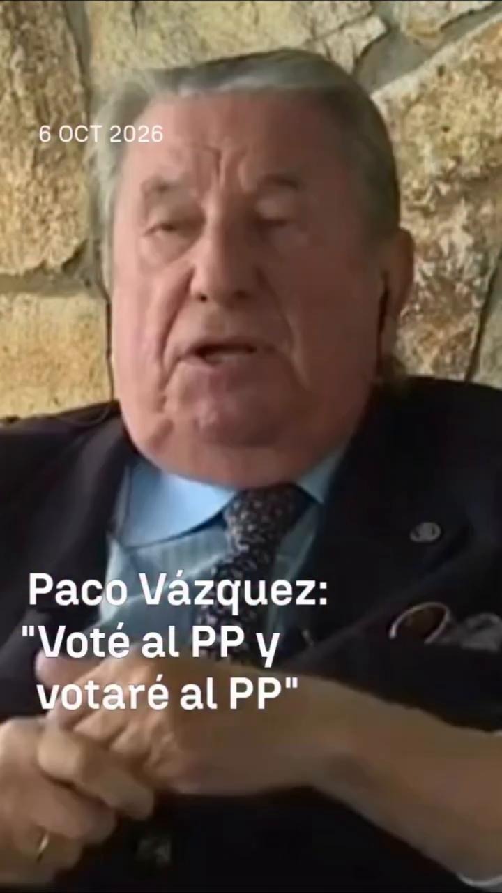 ➡️ Paco Vázquez, exdiputado socialista, analiza la convocatoria electoral y confiesa a quién votará en las próximas elecciones