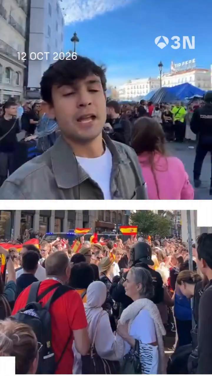 💥 Máxima tensión al término de desfile en la Puerta del Sol