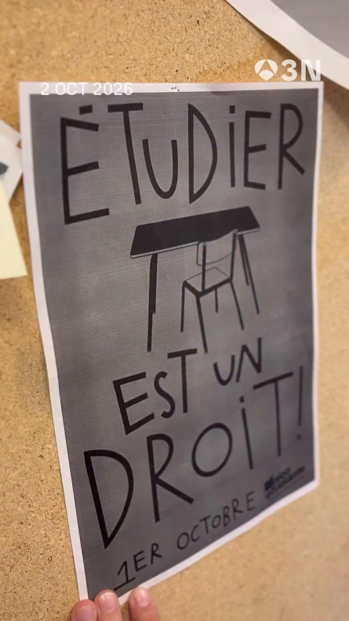 💥 Nueva ola de protestas estudiantiles en Francia