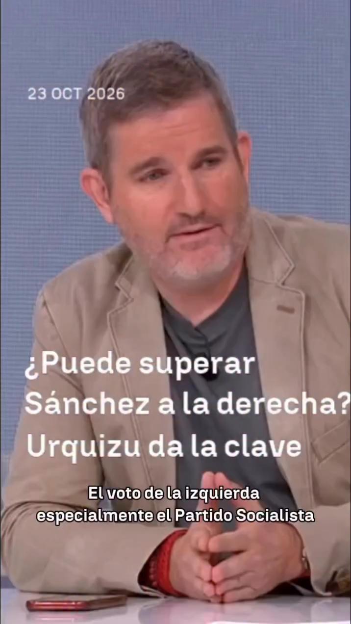 🔺El exdiputado socialista, Urquizu nos da las claves sobre si Sánchez podría superar a la derecha